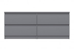 2.03.03.100.4 КАСТОР тумба 4 ящика RU серая в Стрежевом - strezevoi.ok-mebel.com | фото 2