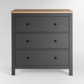 2.08.02.020.15 САГА комод 3 ящика серый/ясень в Стрежевом - strezevoi.ok-mebel.com | фото 2
