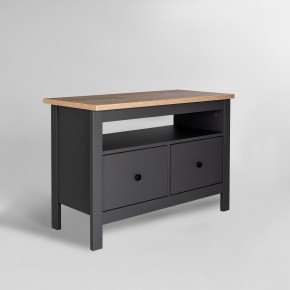2.08.03.080.15 САГА тумба 2 ящика серая/ясень RU в Стрежевом - strezevoi.ok-mebel.com | фото