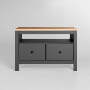 2.08.03.080.15 САГА тумба 2 ящика серая/ясень RU в Стрежевом - strezevoi.ok-mebel.com | фото 2