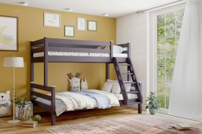АДЕЛЬ Кровать двухъярусная с наклонной лестницей (лаванда) в Стрежевом - strezevoi.ok-mebel.com | фото