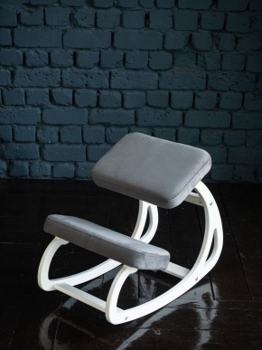 Балансирующий коленный стул Конёк Горбунёк (Белый) в Стрежевом - strezevoi.ok-mebel.com | фото 3