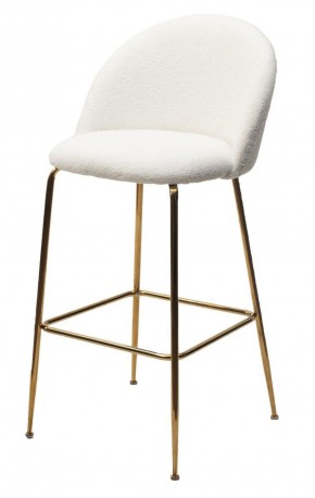Барный стул GLADE NINI-01 Белый, teddy / золотой каркас М-City в Стрежевом - strezevoi.ok-mebel.com | фото