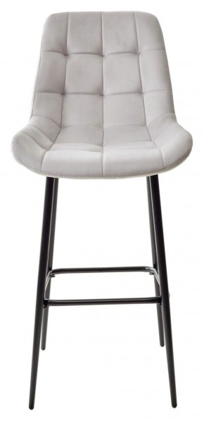Барный стул ХОФМАН, цвет H-09 Светло-серый, велюр / черный каркас М-City в Стрежевом - strezevoi.ok-mebel.com | фото 5