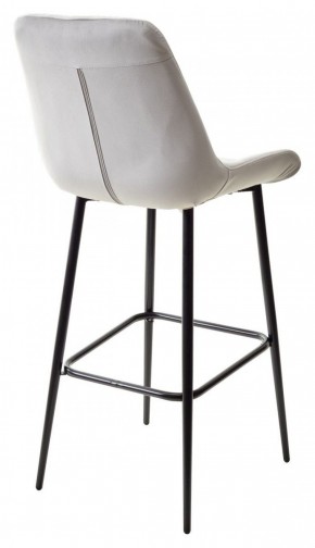 Барный стул ХОФМАН, цвет H-09 Светло-серый, велюр / черный каркас М-City в Стрежевом - strezevoi.ok-mebel.com | фото 6