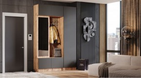БАВАРИЯ Прихожая (дуб вотан/графит) в Стрежевом - strezevoi.ok-mebel.com | фото