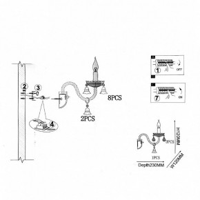 Бра Imperiumloft RAINBOW rainbow-6-wall-01 в Стрежевом - strezevoi.ok-mebel.com | фото 15