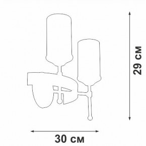 Бра Vitaluce V1813 V1813-7/2A в Стрежевом - strezevoi.ok-mebel.com | фото 2