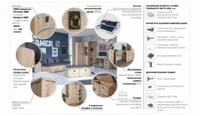 Детская Система Валенсия Комод 5ящ Дуб сонома в Стрежевом - strezevoi.ok-mebel.com | фото 3