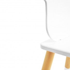Детский комплект стол и стул «Корона» Rolti Baby (белый/береза, массив березы/мдф) в Стрежевом - strezevoi.ok-mebel.com | фото 2