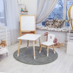 Детский комплект стол и стул «Корона» Rolti Baby (белый/береза, массив березы/мдф) в Стрежевом - strezevoi.ok-mebel.com | фото 3