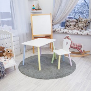 Детский комплект стол и стул «Корона» Rolti Baby (белый/цветной, массив березы/мдф) в Стрежевом - strezevoi.ok-mebel.com | фото 2