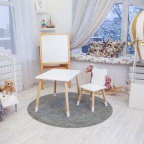 Детский комплект стол и стул «Мишка» Rolti Baby (белый/береза, массив березы/мдф) в Стрежевом - strezevoi.ok-mebel.com | фото 3