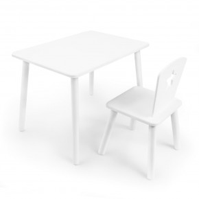 Детский комплект стол и стул «Звезда» Rolti Baby (белый/белый, массив березы/мдф) в Стрежевом - strezevoi.ok-mebel.com | фото 1