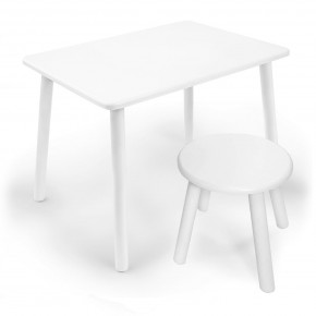 Детский комплект стол и табурет круглый Rolti Baby (белая столешница/белое сиденье/белые ножки) в Стрежевом - strezevoi.ok-mebel.com | фото