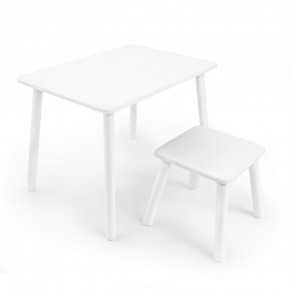Детский комплект стол и табурет Rolti Baby (белая столешница/белое сиденье/белые ножки) в Стрежевом - strezevoi.ok-mebel.com | фото