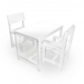 Детский растущий комплект стол и два стула  Я САМ "Лофт" (Белый, Белый) в Стрежевом - strezevoi.ok-mebel.com | фото