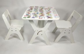 Детский растущий стол-парта и два стула Я САМ "Умка-Дуо" (Алфавит) в Стрежевом - strezevoi.ok-mebel.com | фото 1