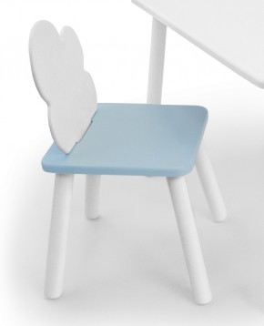 Детский стул Облачко (Белый/Голубой/Белый) в Стрежевом - strezevoi.ok-mebel.com | фото 1