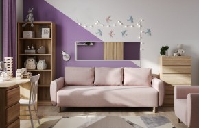Диван-кровать Тулисия светло-розовый, ткань рогожка в Стрежевом - strezevoi.ok-mebel.com | фото