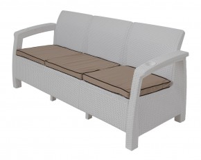 Диван Yalta Premium Sofa 3 Set (Ялта) белый (+подушки под спину) в Стрежевом - strezevoi.ok-mebel.com | фото 1