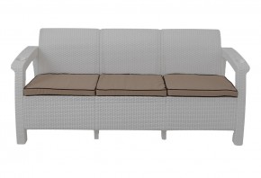 Диван Yalta Premium Sofa 3 Set (Ялта) белый (+подушки под спину) в Стрежевом - strezevoi.ok-mebel.com | фото 2