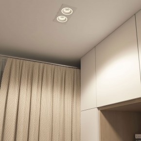DK2062-WH Встраиваемый светильник, IP 20, до 15 Вт, GU10, LED, белый, алюминий в Стрежевом - strezevoi.ok-mebel.com | фото 4
