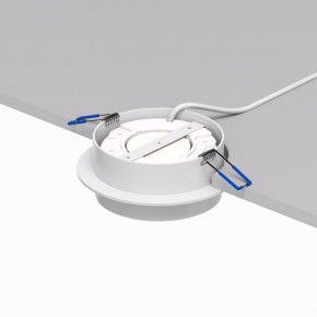 DK2090-WH Встраиваемый светильник FLAT, IP 20, до 15 Вт, GX53, LED, белый, алюминий в Стрежевом - strezevoi.ok-mebel.com | фото 3