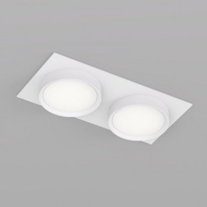 DK2092-WH Встраиваемый светильник FLAT, IP 20, до 15 Вт, GX53, LED, белый, алюминий в Стрежевом - strezevoi.ok-mebel.com | фото 2