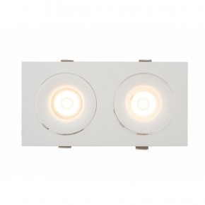 DK2122-WH Встраиваемый светильник, IP 20, 50 Вт, GU10, белый, алюминий в Стрежевом - strezevoi.ok-mebel.com | фото