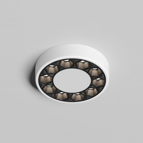 DK2440-WB Встраиваемый светильник DUAL 5+5 Вт, LED 4000K, IP 20, d90mm, белый/черный, алюминий/акрил в Стрежевом - strezevoi.ok-mebel.com | фото 3