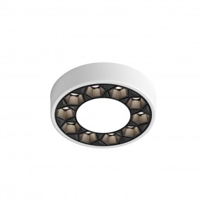DK2440-WB Встраиваемый светильник DUAL 5+5 Вт, LED 4000K, IP 20, d90mm, белый/черный, алюминий/акрил в Стрежевом - strezevoi.ok-mebel.com | фото 4