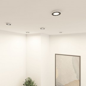 DK2441-WB Встраиваемый светильник DUAL 9+9 Вт, LED 4000K, IP 20, d120mm, белый/черный, алюминий/акрил в Стрежевом - strezevoi.ok-mebel.com | фото 6