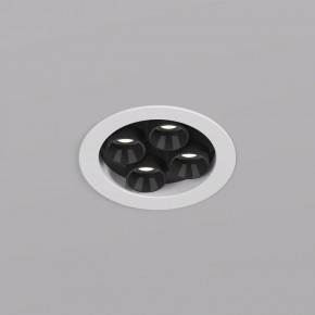 DK2510-WB Встраиваемый светильник SPACE со светодиодом d65 220V 8W 38° 4000К IP20 белый/черный алюминий в Стрежевом - strezevoi.ok-mebel.com | фото