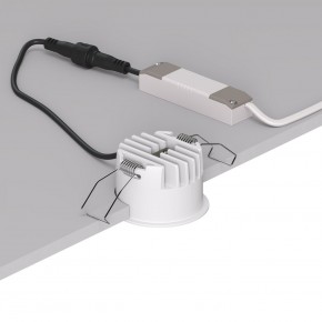 DK2510-WB Встраиваемый светильник SPACE со светодиодом d65 220V 8W 38° 4000К IP20 белый/черный алюминий в Стрежевом - strezevoi.ok-mebel.com | фото 3