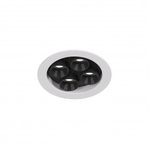 DK2510-WB Встраиваемый светильник SPACE со светодиодом d65 220V 8W 38° 4000К IP20 белый/черный алюминий в Стрежевом - strezevoi.ok-mebel.com | фото 4