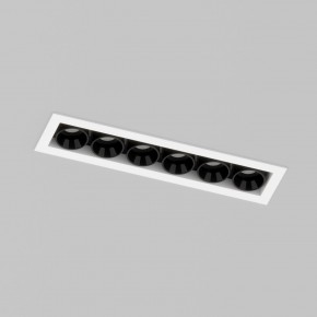 DK2514-WB Встраиваемый светильник SPACE со светодиодом L126mm 220V 10W 38° 4000К IP20 белый/черный алюминий в Стрежевом - strezevoi.ok-mebel.com | фото 2