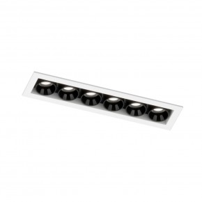 DK2514-WB Встраиваемый светильник SPACE со светодиодом L126mm 220V 10W 38° 4000К IP20 белый/черный алюминий в Стрежевом - strezevoi.ok-mebel.com | фото 5