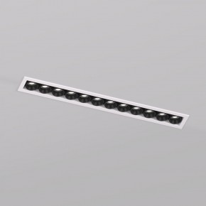 DK2515-WB Встраиваемый светильник SPACE со светодиодом L240mm 220V 20W 38° 4000К IP20 белый/черный алюминий в Стрежевом - strezevoi.ok-mebel.com | фото
