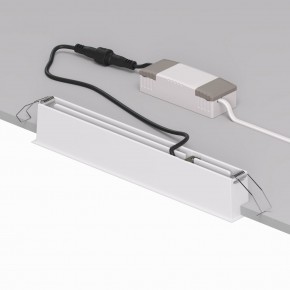 DK2515-WB Встраиваемый светильник SPACE со светодиодом L240mm 220V 20W 38° 4000К IP20 белый/черный алюминий в Стрежевом - strezevoi.ok-mebel.com | фото 3