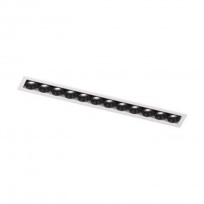 DK2515-WB Встраиваемый светильник SPACE со светодиодом L240mm 220V 20W 38° 4000К IP20 белый/черный алюминий в Стрежевом - strezevoi.ok-mebel.com | фото 4