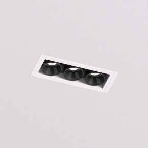DK2530-WB Встраиваемый светильник SPACE со светодиодом под шпатлевку L69mm 220V 6W 38° 4000К IP20 белый/черный алюминий в Стрежевом - strezevoi.ok-mebel.com | фото