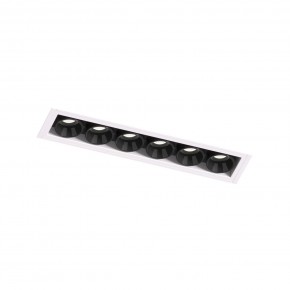 DK2531-WB Встраиваемый светильник SPACE со светодиодом под шпатлевку L126mm 220V 10W 38° 4000К IP20 белый/черный алюминий в Стрежевом - strezevoi.ok-mebel.com | фото 6