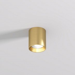 DK2610-SB Накладной светильник SHINE TUBE со светодиодом, D70*H80, IP20, 3000К, 10W, RA?90, сатинированная латунь, алюминий в Стрежевом - strezevoi.ok-mebel.com | фото