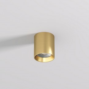 DK2610-SB Накладной светильник SHINE TUBE со светодиодом, D70*H80, IP20, 3000К, 10W, RA?90, сатинированная латунь, алюминий в Стрежевом - strezevoi.ok-mebel.com | фото 2