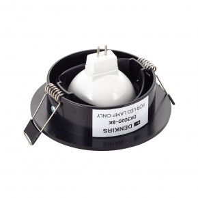 DK3020-BK Встраиваемый светильник, IP 20, 10 Вт, GU5.3, LED, черный, пластик в Стрежевом - strezevoi.ok-mebel.com | фото 3