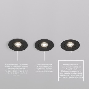 DK3020-BK Встраиваемый светильник, IP 20, 10 Вт, GU5.3, LED, черный, пластик в Стрежевом - strezevoi.ok-mebel.com | фото 5