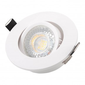 DK3020-WH Встраиваемый светильник, IP 20, 10 Вт, GU5.3, LED, белый, пластик в Стрежевом - strezevoi.ok-mebel.com | фото 2