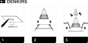 DK3021-BK Встраиваемый светильник, IP 20, 10 Вт, GU5.3, LED, черный, пластик в Стрежевом - strezevoi.ok-mebel.com | фото 5