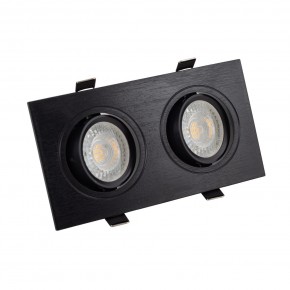 DK3022-BK Встраиваемый светильник, IP 20, 10 Вт, GU5.3, LED, черный, пластик в Стрежевом - strezevoi.ok-mebel.com | фото